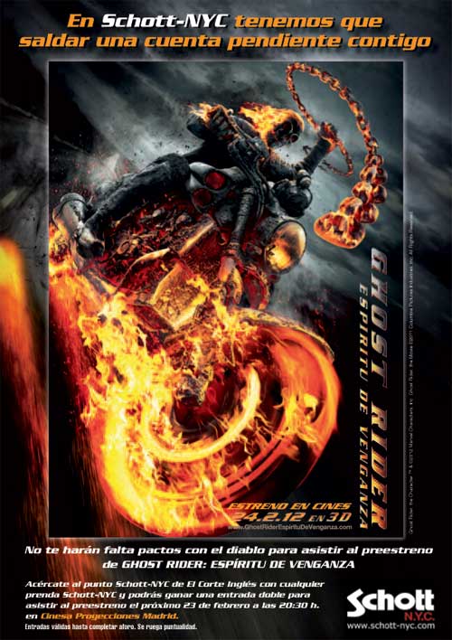 GHOST RIDER ,ESPIRITU DE VENGANZA .