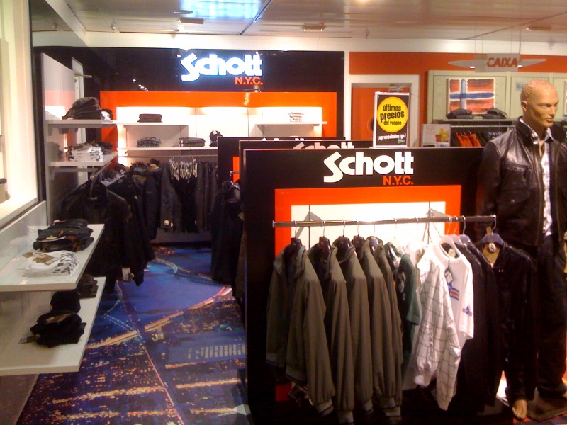 New SCHOTT-NYC  SHOP in EL CORTE INGLES DE PLAZA CATALUA in BARCELONA